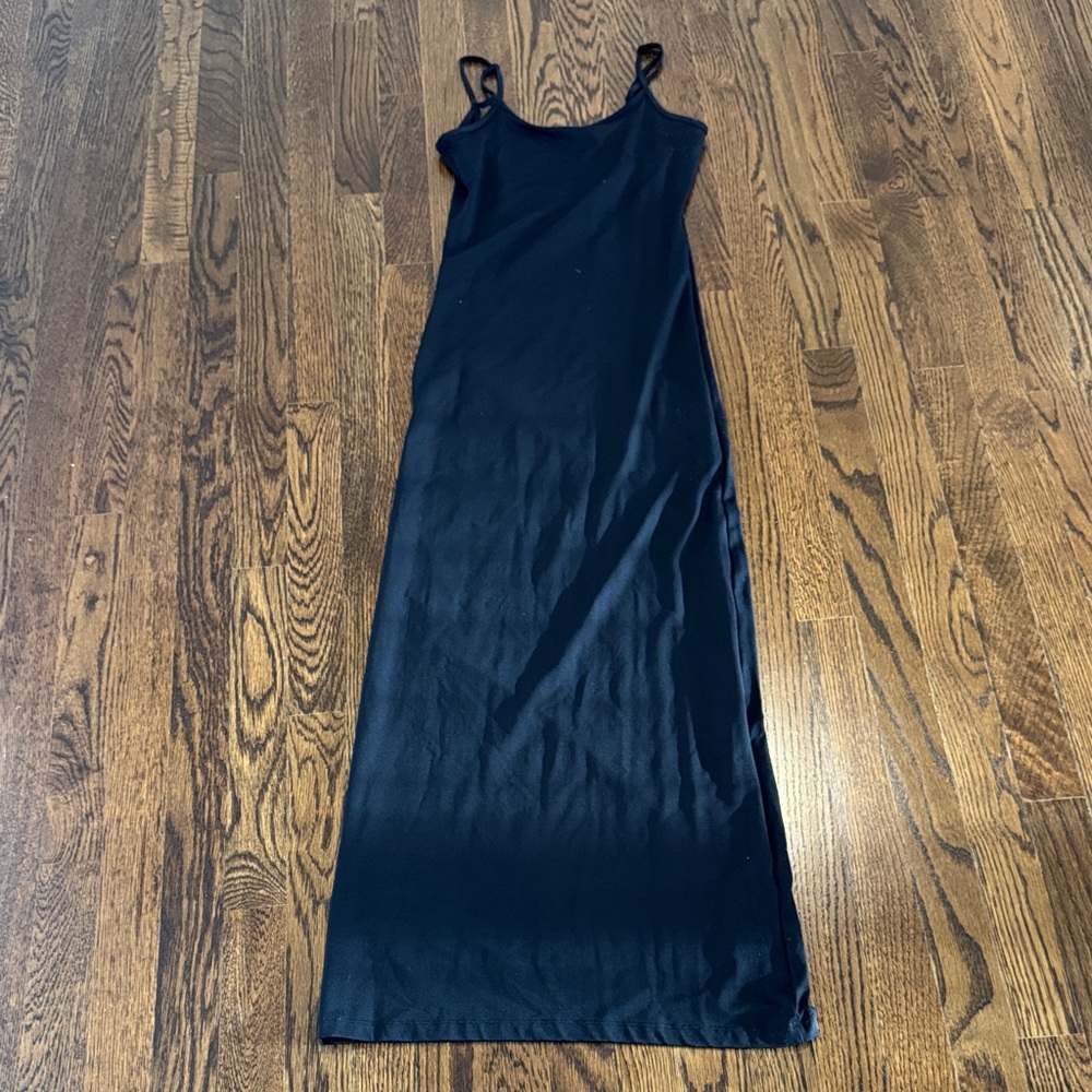 Pull&Bear Elegant Navy Maxi Dress